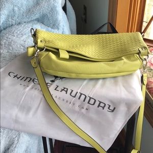 Fold over bag by Chinese laundry